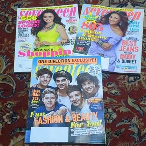 Vintage Retro Seventeen 3 Fashion Magazine Collection Bundle Lot